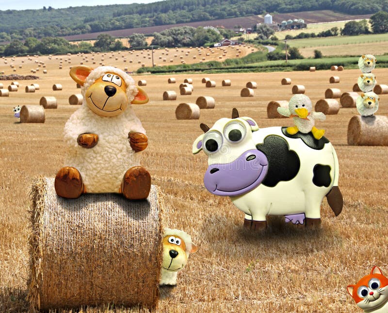 Exploração agrícola engraçada Exploração agrícola engraçada