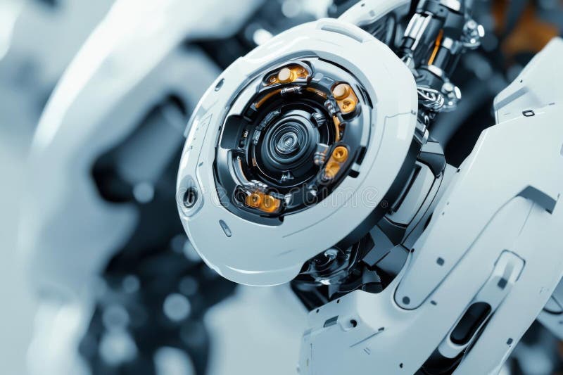 Explore Advanced Robotics and Ai Integration With Machine Future Concepts royalty free illustration