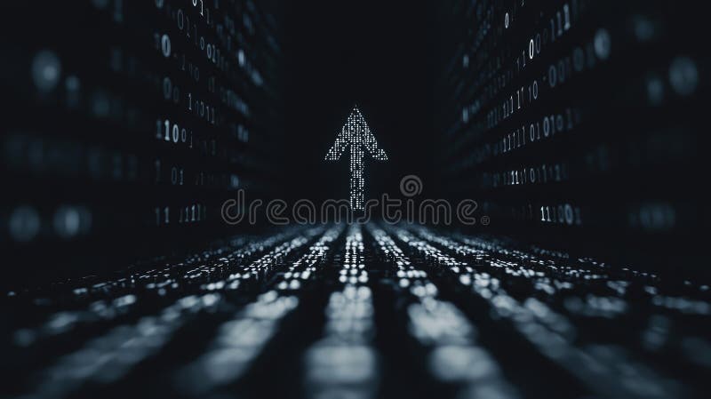 Futuristic Concept with Abstract Data Background vector illustration