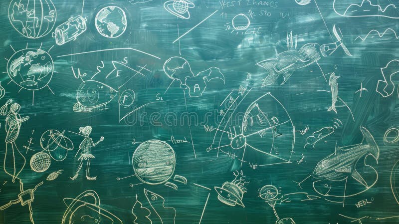 Explore History with a Timeline on a Blackboard., Ai Generated Stock ...