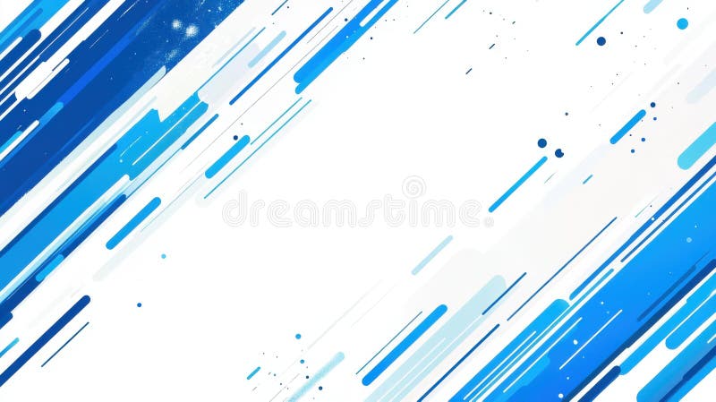 Explore a vibrant blue abstract background featuring diagonal lines and halftone textures for a modern tech vibe vector illustration