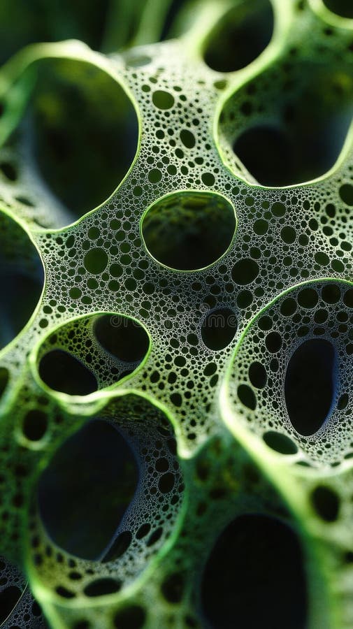 Exploring Abstract Cellular Structures, Microscopic Organic Forms Reveal Intricate Detail, Stunning Visuals vector illustration