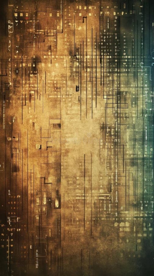 Exploring abstract digital textures, a visual journey into intricate patterns and designs stock illustration