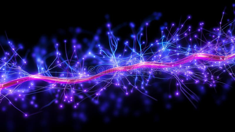 Exploring the active neural connections a visual journey into the dynamic world of brain activity royalty free stock photography