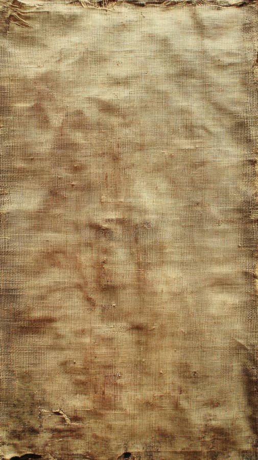 Exploring Ancient Fabric Textures, A Detailed Look at Aged Linen with Intricate Weave Patterns, Revealing History T stock illustration