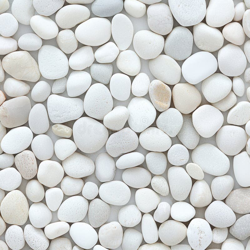 Exploring the Beauty of Nature Through Patterns of White Rocks in a Pile. This captivating image showcases a pile of pristine white rocks, highlighting the intricate patterns created by nature. Each stone contributes to a serene and harmonious visual experience, inviting viewers to appreciate the beauty in simplicity and natural design