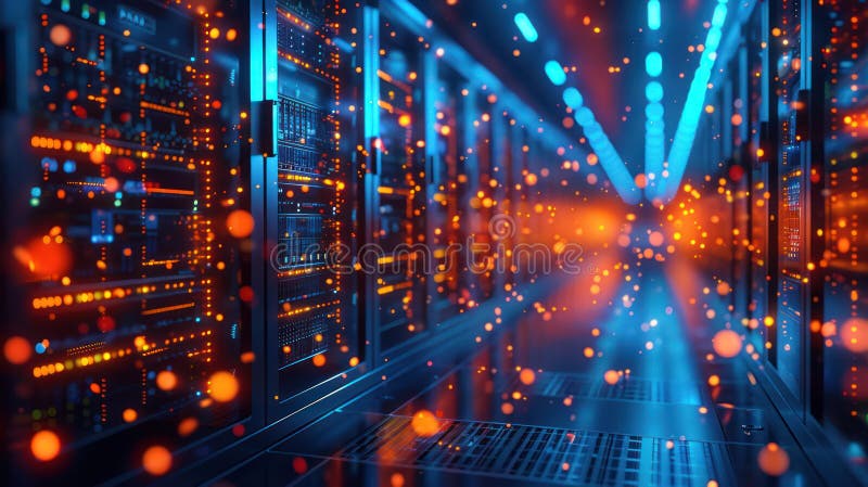 Exploring the Benefits and Challenges of Edge Computing: Enhancing Real-Time Data Processing and Reducing Latency stock illustration