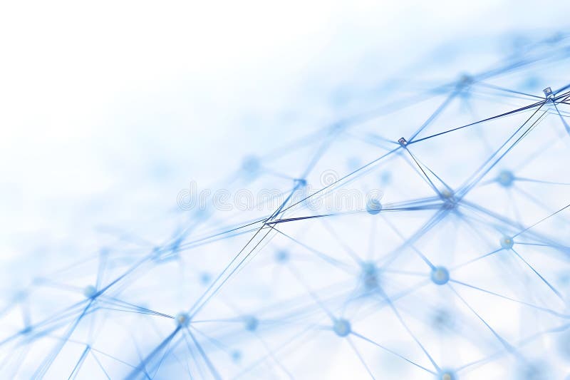 Exploring Complex Network Structures, Visualizing Interconnections and Their Patterns with Intricate Details and St royalty free illustration