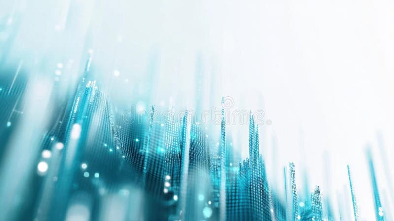 Exploring digital cityscapes, a visual journey into data structures vector illustration