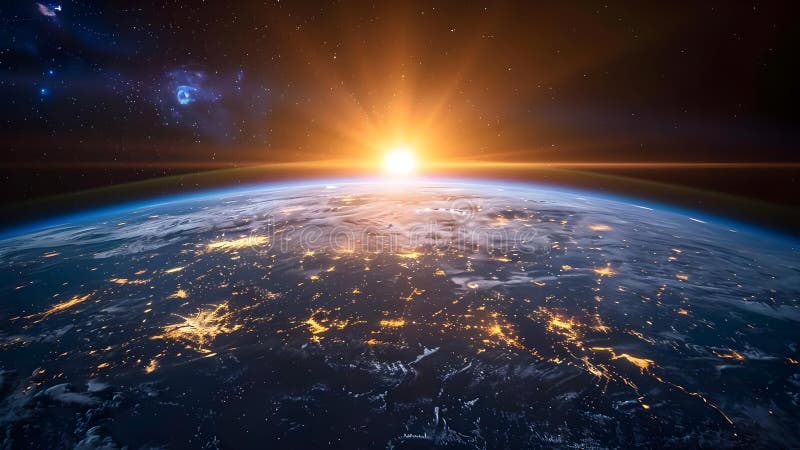 Exploring Earth Satellites With Augmented Reality Technology Concept Exploring Earth Satellites With Augmented Reality Technology Concept