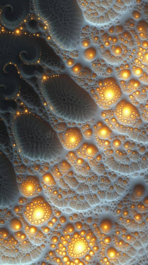 Exploring Fractal Patterns, A Journey Into Infinite Detail stock illustration