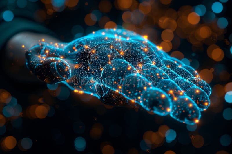 Exploring human ai interaction and the role of robotics in today s digital landscape royalty free illustration