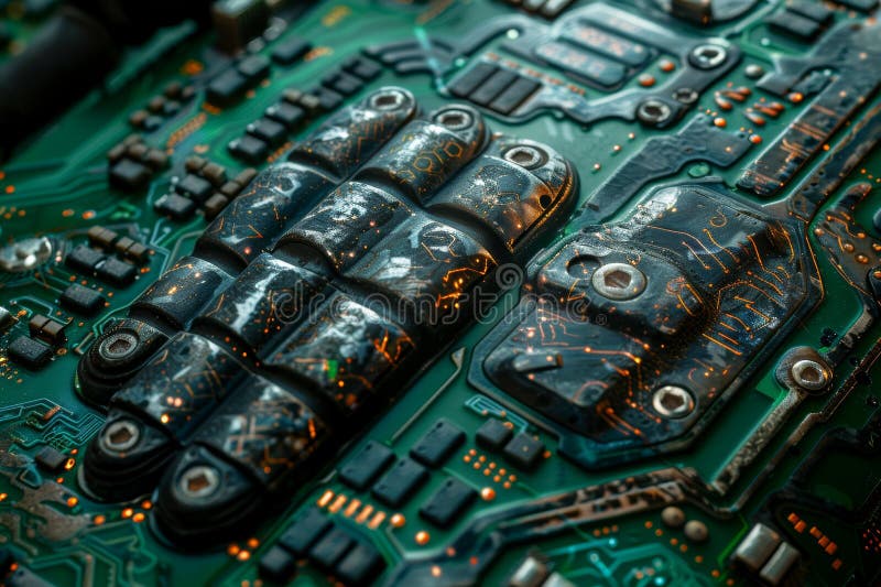 Exploring human and ai interactions the impact of artificial intelligence and robotics today royalty free illustration