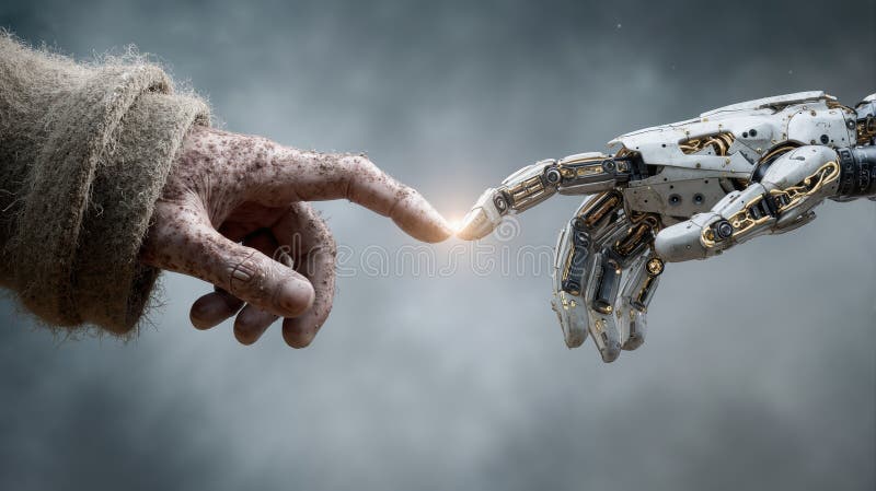 Exploring human and ai machine connection: a conceptual representation of technology\'s psychological impact vector illustration