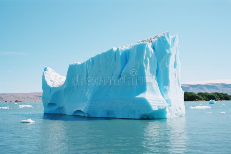 Exploring the impact of glacial dissolution through visual study of melting ice caps royalty free stock photos