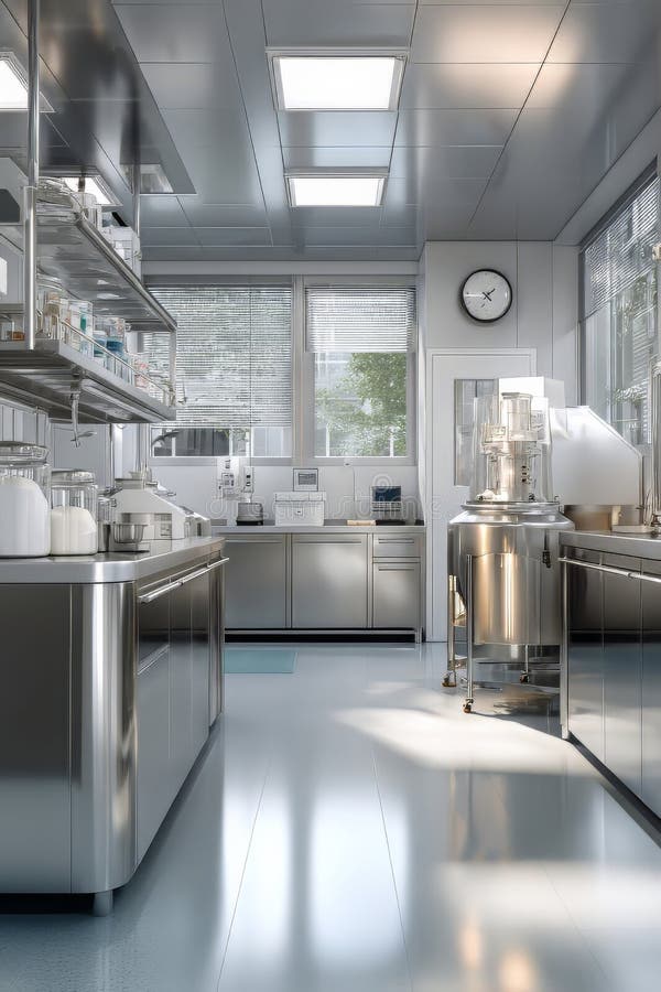 Exploring the Integration of Biotechnology and Innovative Kitchen Appliances for a Healthier Future royalty free illustration