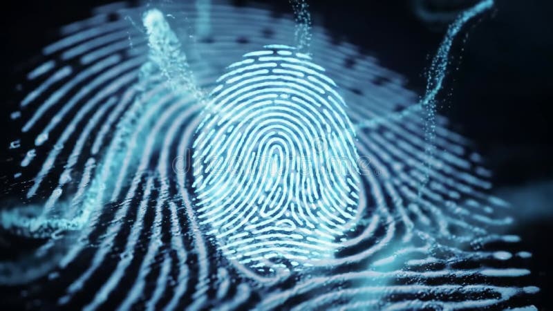 Exploring the intricacies of fingerprint technology and its applications in security systems royalty free illustration