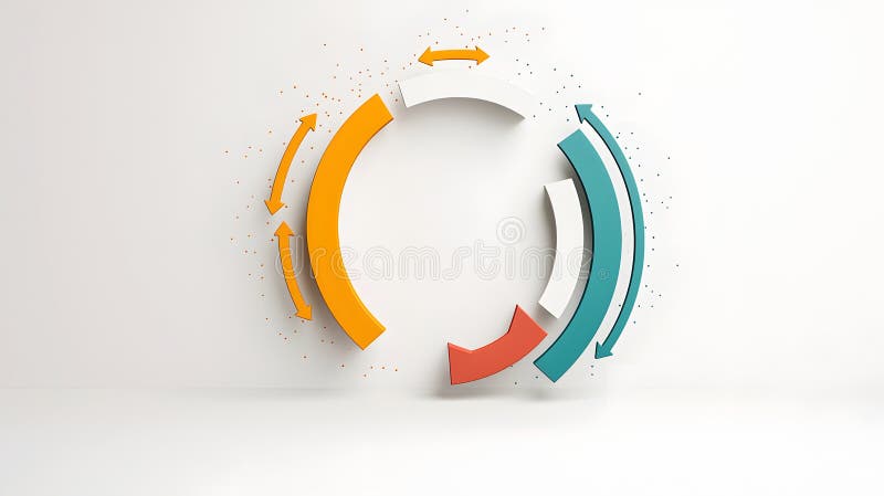 Exploring the Intricacies of Positive Feedback Flow in Innovative Designs and Systems Visualization royalty free illustration