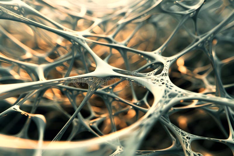 Exploring Intricate Network Structures, A Visual Journey into the Complex Interconnectivity of Abstract Forms, Reve vector illustration