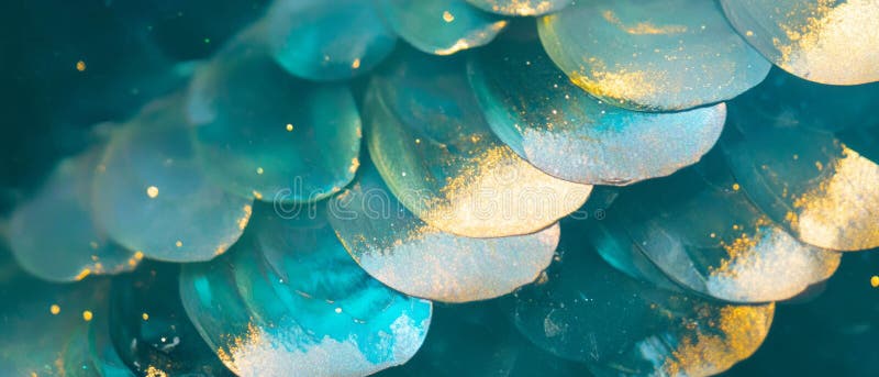 Exploring the intricate texture of fish scales with shimmering patterns and vibrant colors royalty free illustration