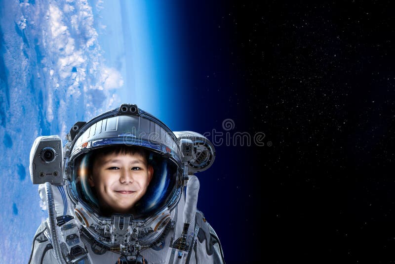 Exploring outer space. Mixed media royalty free stock photos