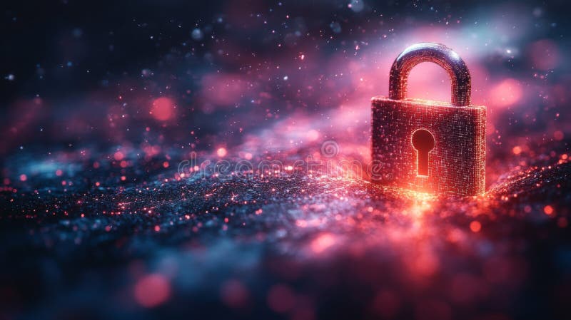 Exploring quantum cryptography with emphasis on qubit, superposition, and encryption protocols for secure communication royalty free stock image