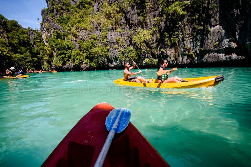 El Nido Kayak Adventure Holiday Palawan Philippines Editorial Image