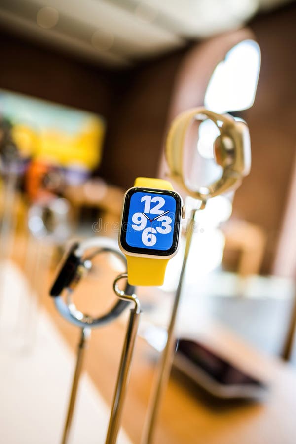 Exploring the Smart Series 8 Apple Watch. royalty free stock images
