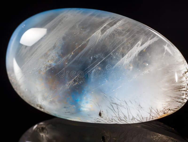 Exploring the Subtle Texture of Moonstone Stock Illustration