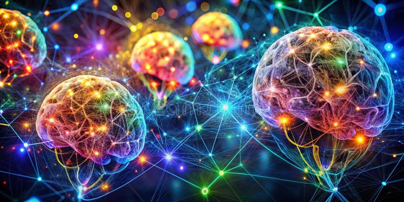 inspiring visualization of connected minds and ideas with branching thought networks in warm colors showing collaborative reasoning