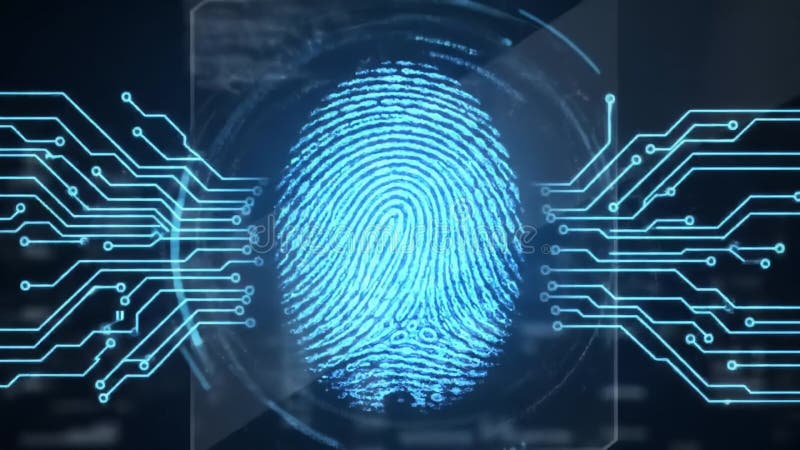 Exploring the technology behind fingerprint recognition systems in modern security applications royalty free illustration