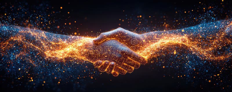 Exploring unity collaborative cosmic visual art in the digital abstract realm royalty free stock photos