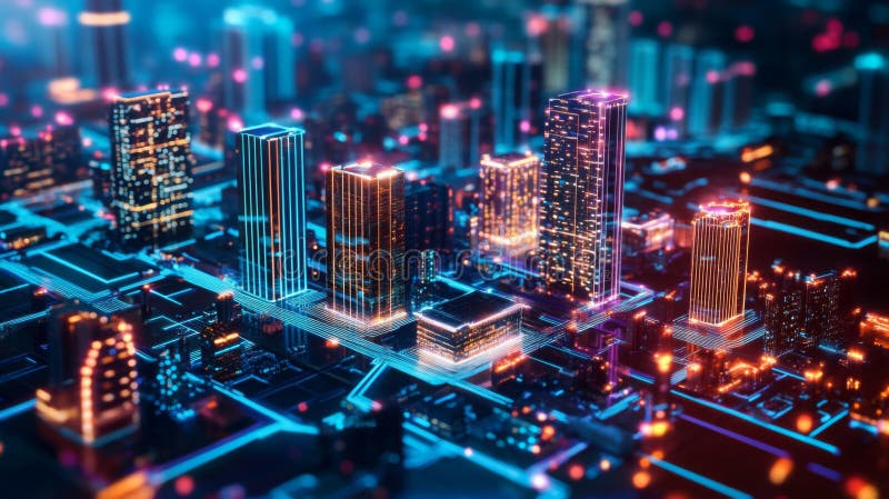 Exploring The Vibrant Digital Skyline Of A Futuristic Real Estate Exploring The Vibrant Digital Skyline Of A Futuristic Real Estate