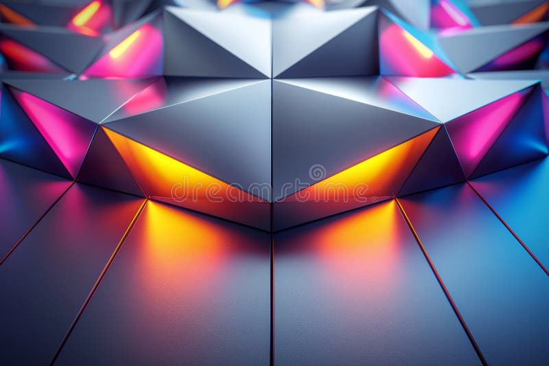 Exploring vibrant prismatic textures a colorful journey through light and surface dynamics royalty free illustration