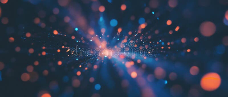Exploring vibrant spark patterns against a dark abstract background royalty free illustration
