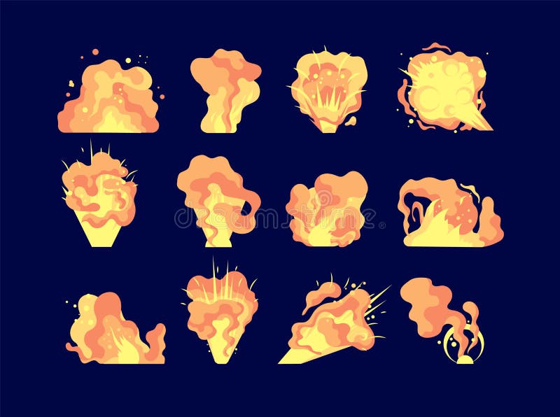 Grupo Do Vetor Das Chamas Do Fogo Dos Desenhos Animados Efeito Da Luz Da  Ignição, Símbolos Flamejantes Ilustração do Vetor - Ilustração de perigoso,  animado: 106571320