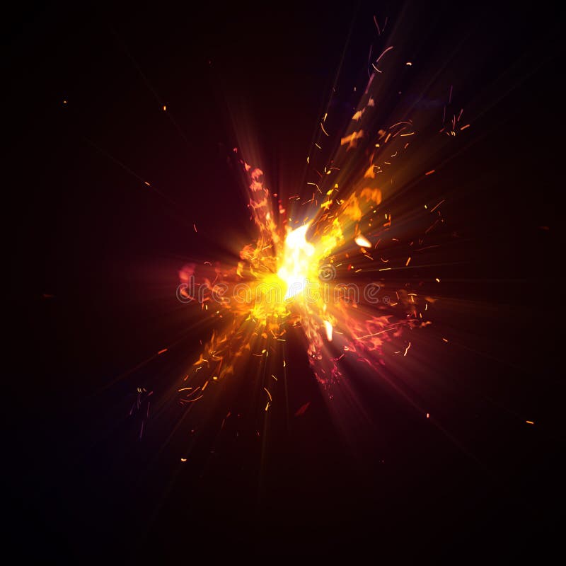Explosion royalty free illustration
