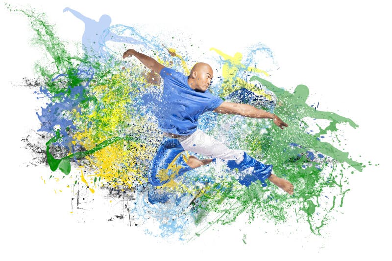 Explosion av dansen royaltyfri fotografi