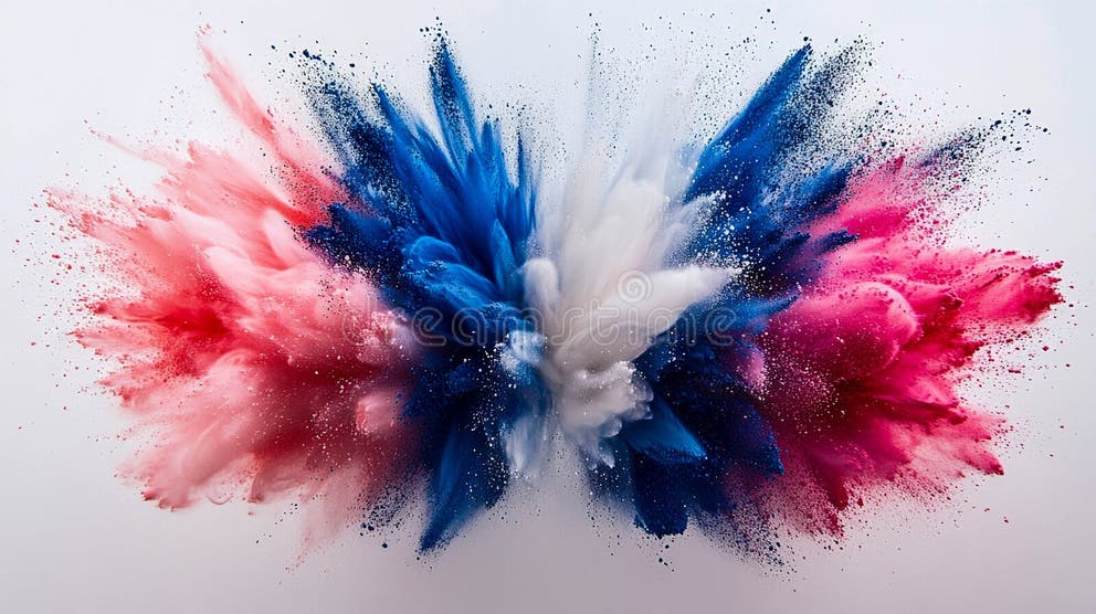 holi colour powder blast