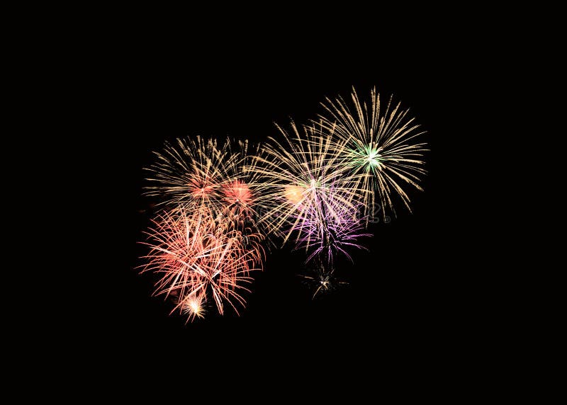 Explosion colorée de feux d'artifice dans la célébration de fête images stock Explosion colorée de feux d'artifice dans la célébration de fête images stock
