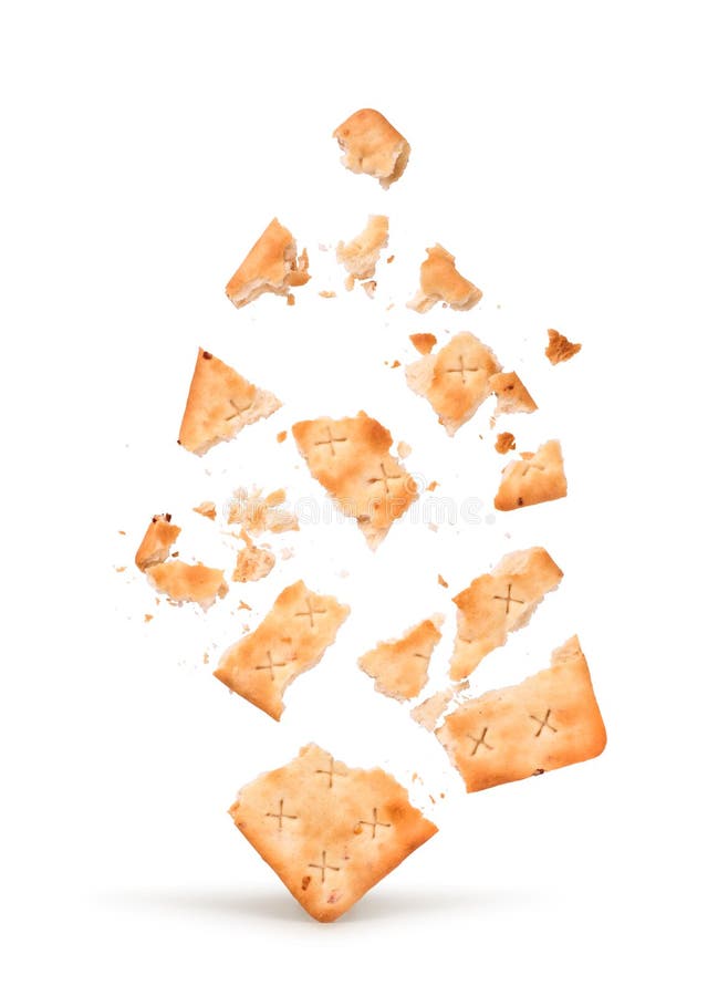 The explosion of the cracker into pieces