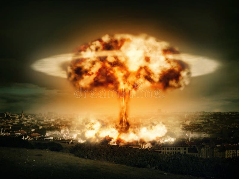Explosion of nuclear bomb royalty free stock photos Explosion of nuclear bomb royalty free stock photos
