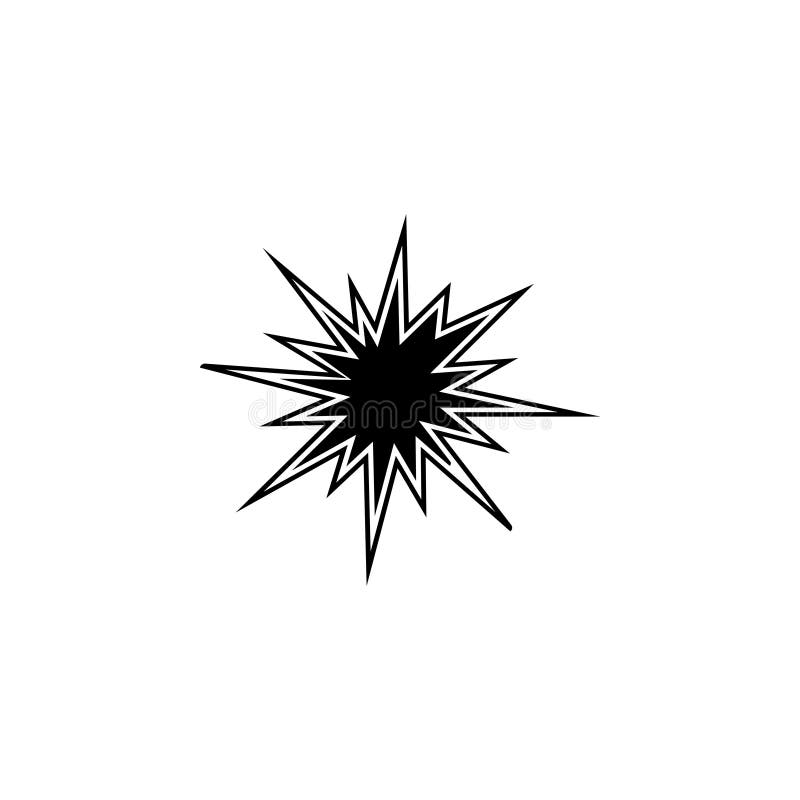 Explosionsymbol Illustrationsymbol stock illustrationer Explosionsymbol Illustrationsymbol stock illustrationer