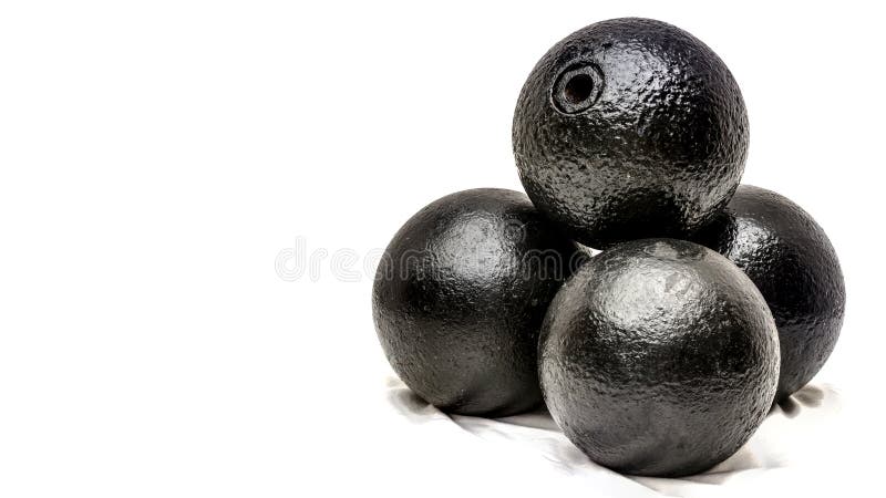 Explosiver Kanonenkugelstapel lizenzfreie stockfotos Explosiver Kanonenkugelstapel lizenzfreie stockfotos