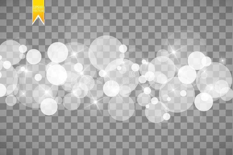 Explosión blanca abstracta del efecto del bokeh con diseño moderno de las chispas Estrella del resplandor estallada o efecto lumi ilustración del vector