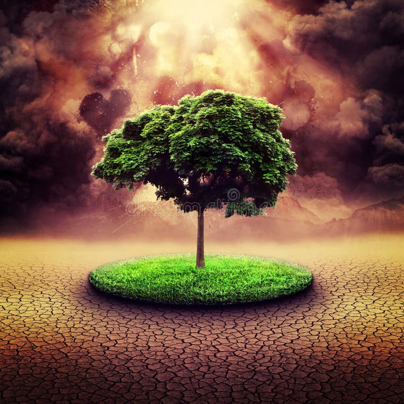 Explosão Nuclear ilustração royalty free