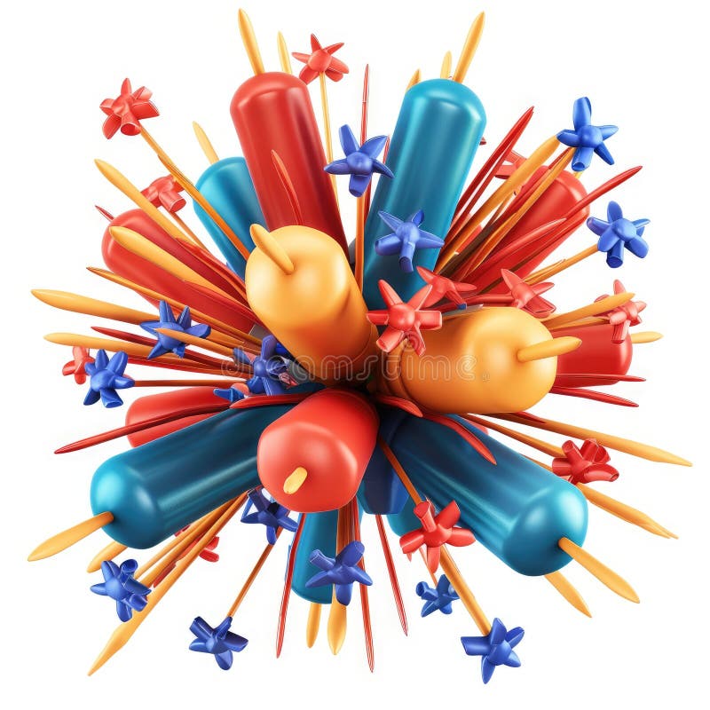 Explozie Abstractă Colorată De Popsicle : Distracție de vară vector illustration