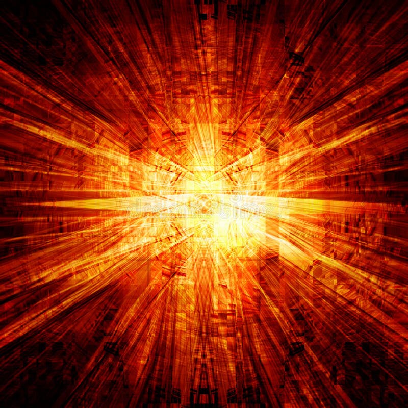 Explozie abstractă stock illustration