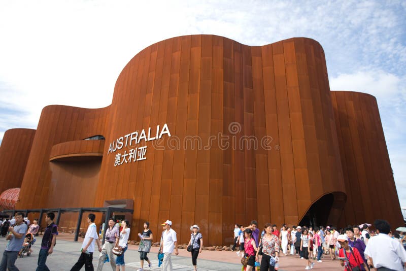 Expo pabellón de Shangai 2010 - de Australia imagen de archivo libre de regalías Expo pabellón de Shangai 2010 - de Australia imagen de archivo libre de regalías