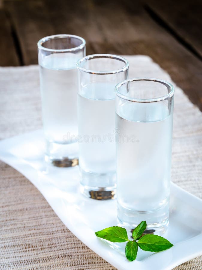 Exponeringsglas av vodka arkivfoton Exponeringsglas av vodka arkivfoton